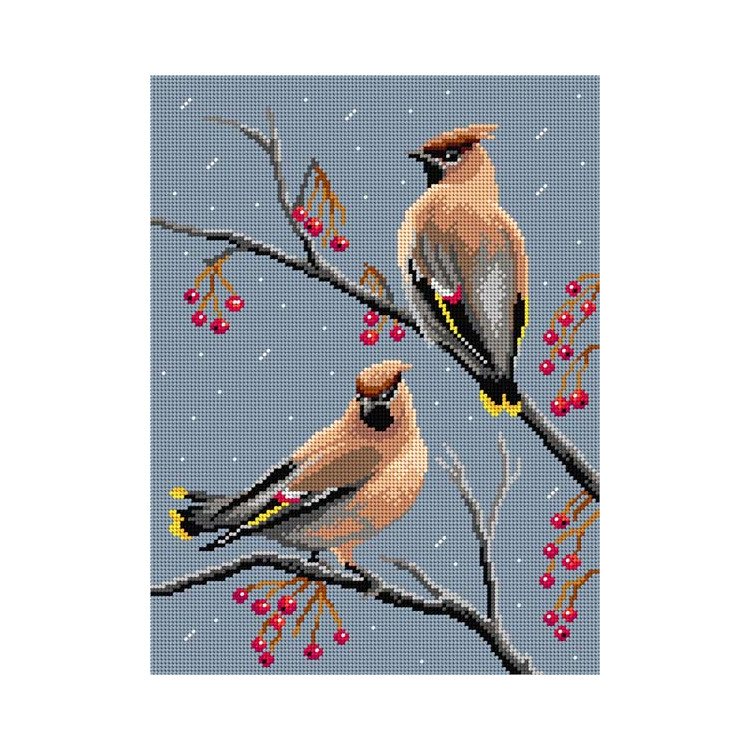 Printed Gobelin "Birds - Waxwings" SA3592