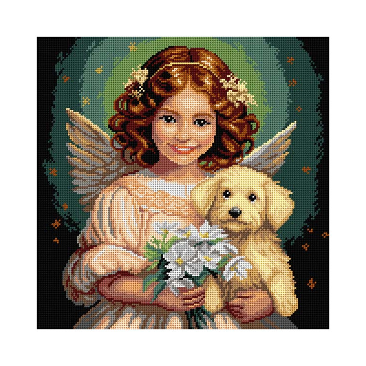 Printed Gobelin "Angel with a little dog" SA3594