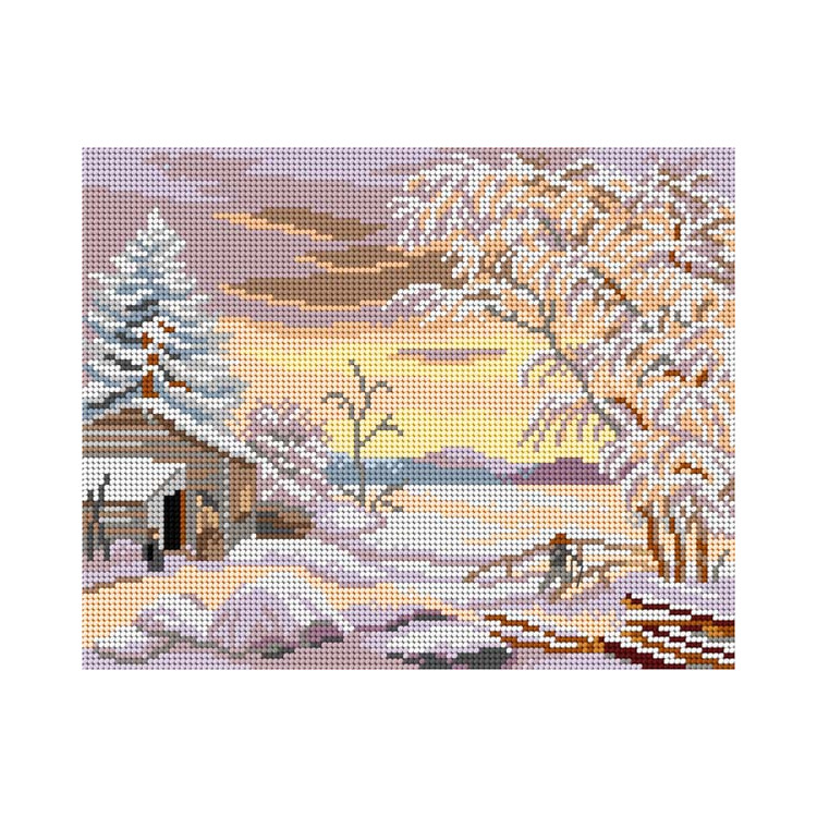 Printed Gobelin after Ferdinand von Wright - Winter Sunrise SA3597