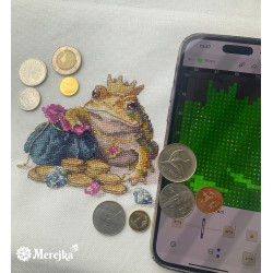 Kreuzstich-Set "Goldkröte" 11x12 cm SK280B