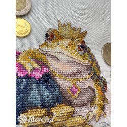 Kreuzstich-Set "Goldkröte" 11x12 cm SK280B