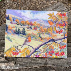 Kryželio rinkinys "Aukso raižyti kalnai" 31x40 cm SK274