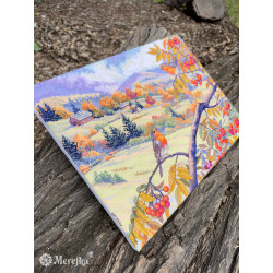 Kryželio rinkinys "Aukso raižyti kalnai" 31x40 cm SK274