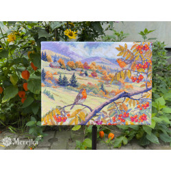 Kryželio rinkinys "Aukso raižyti kalnai" 31x40 cm SK274