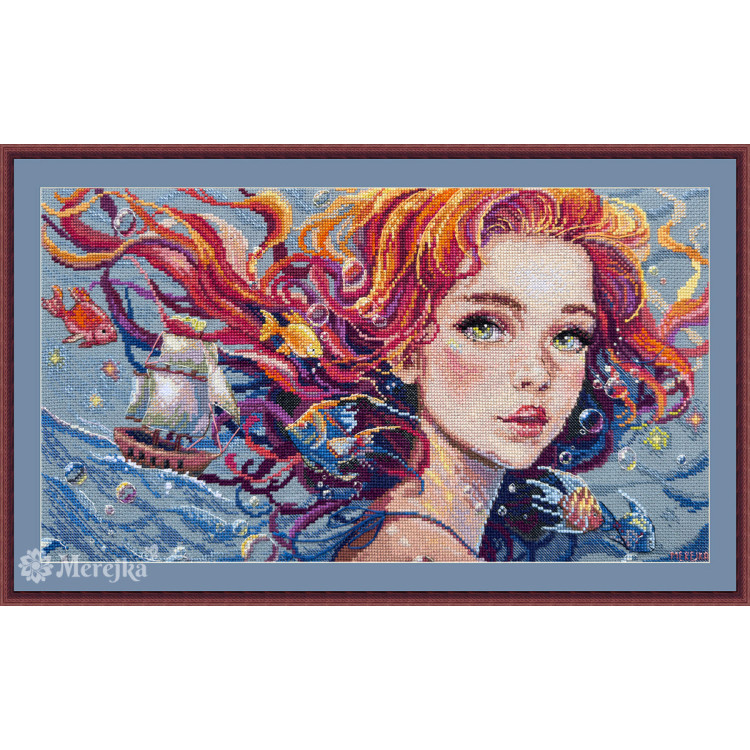 Kreuzstich-Set "Wasser" 36,5x20 cm SK275