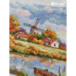 Kryželių siuvinėjimo rinkinys "Ruduo" 11,5x11,5 SK278A