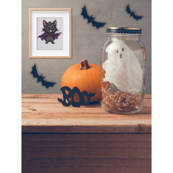 Cross stitch kit "Candy crat" 13 x 13 cm KL8-578