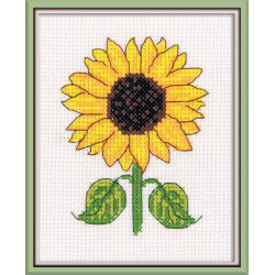 Cross stitch kit "Sunflower" 10 x 12 cm KL12-064