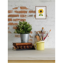 Cross stitch kit "Sunflower" 10 x 12 cm KL12-064