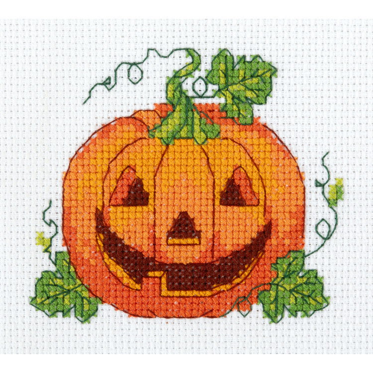 Cross stitch kit "Pumpkin" 12 x 10.5 cm KL12-063