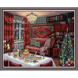 Cross stitch kit "New year's nostalgy" 40 x 27.5 cm PGM-7480