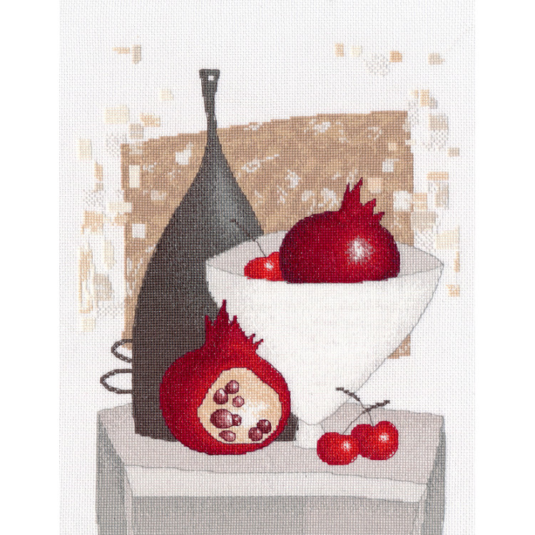 Kreuzstich-Set "Granat Nocturne" 22×30 cm S1679