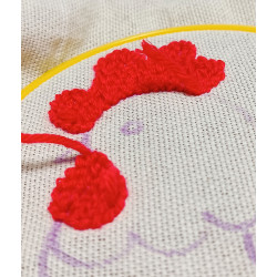 Punch-needle Teppich-Set "Hahn" 14,5x13,5 cm SVK-005