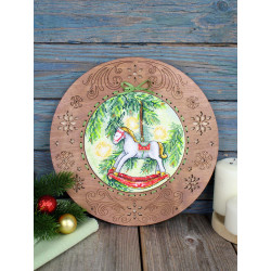 Kreuzstich-Set "Neujahrs-Pferd" 16x16 cm SM-1252