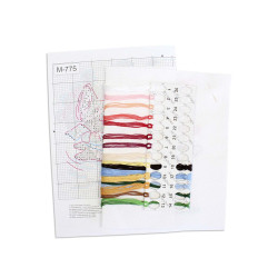 Kreuzstich-Set "Wir sind pünktlich" 12x20 cm SM-775