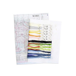 Kryželių siuvinėjimo rinkinys "Šventinis ratas" 13x20 cm SM-993