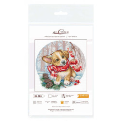 Kreuzstich-Set "Ein Spaziergang im Wald" 19x18 cm SNV-886