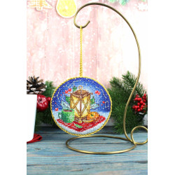 Набор для вышивания крестом "Фонарь. Игольница" 9x9 см SNV-904