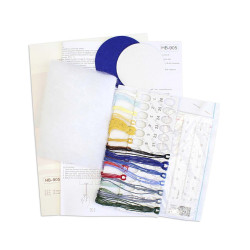 Набор для вышивания крестиком "Лесные часы. Pinkeep" 9x9 см SNV-905