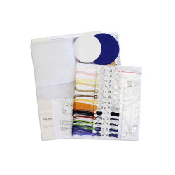 Kryželiu siuvinėjimo rinkinys "Helovinas. Pinkeep" 9x9 cm SNV-906