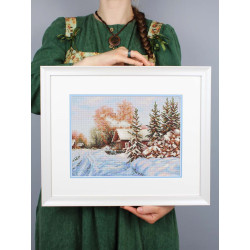 Набор для вышивания крестиком "Деревенская улица" 22x28см SNV-910