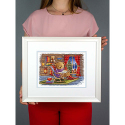 Набор для вышивания крестом "С любимой книгой" 20x25 см SNV-926