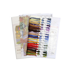 Набор для вышивания крестом "С любимой книгой" 20x25 см SNV-926