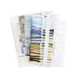 Набор для вышивания крестом «У горной реки» 20x16 см SNV-934