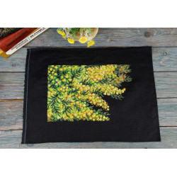 Cross stitch kit "Spring mimosa" 18x27 cm SNV-950