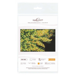 Cross stitch kit "Spring mimosa" 18x27 cm SNV-950
