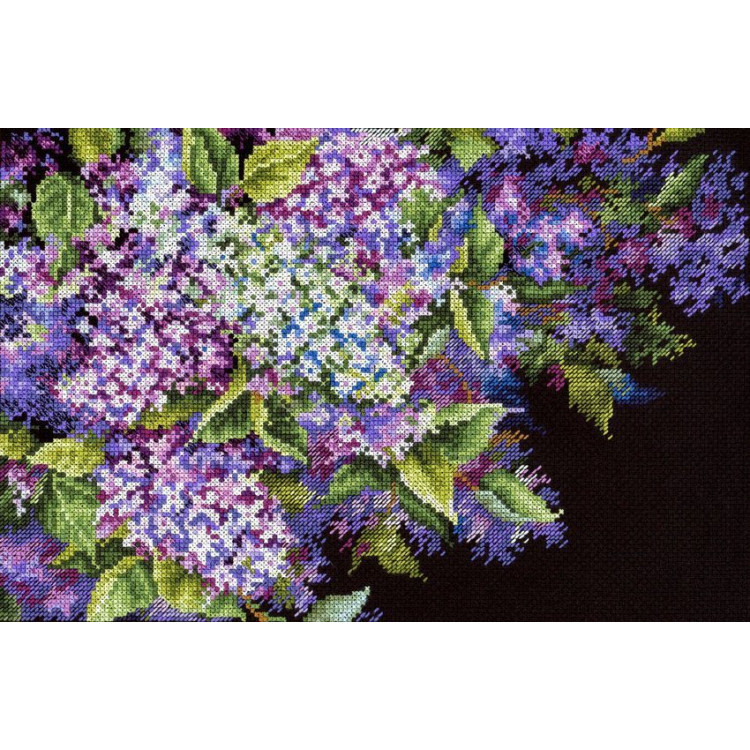 Cross stitch kit "Fragrant lilac" 18x27 cm SNV-951