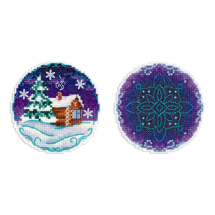 Kreuzstich-Set "Ruhiger Abend" 9x9 cm SR-1102