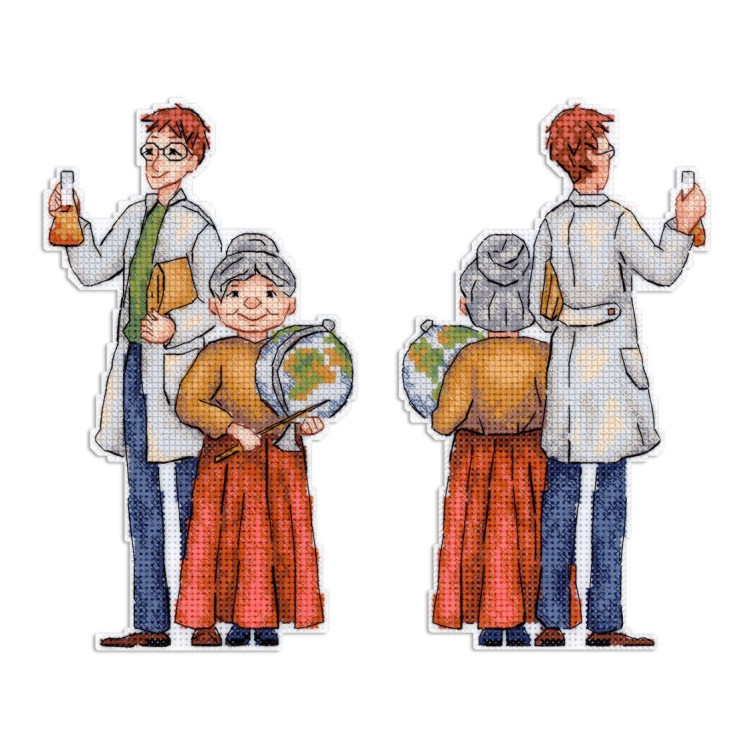 Cross stitch kit "Teachers" 18x10 cm SR-1109