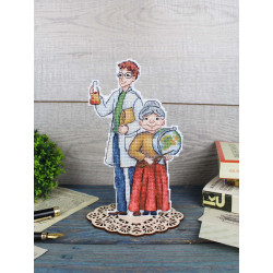 Cross stitch kit "Teachers" 18x10 cm SR-1109