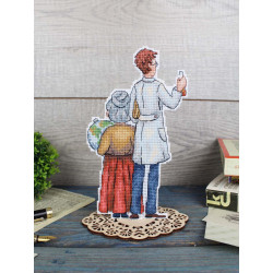 Cross stitch kit "Teachers" 18x10 cm SR-1109