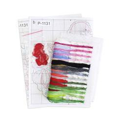 Набор для вышивания крестиком "Снегирь" 14x13 см SR-1131