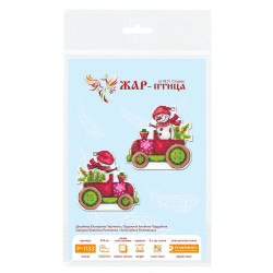 Kreuzstich-Set "Schneebote" 9x9 cm SR-1133