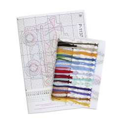 Cross stitch kit "Hurrying to the Celebration" 10x10 cm SR-1137