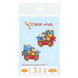 Cross stitch kit "Hurrying to the Celebration" 10x10 cm SR-1137