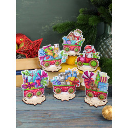 Kreuzstich-Set „Freches Eichhörnchen“ 9x12 cm SR-1138