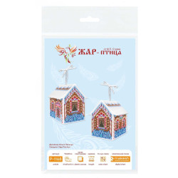 Набор для вышивания крестом "3D игрушка. Нарядный домик" 6x9x8 см SR-1168