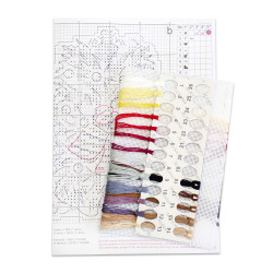 Cross stitch kit "New Year's hedgehog" 12x8 cm SR-1173