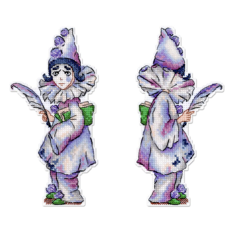 Cross stitch kit "Pierrot" 17x8 cm SR-1188