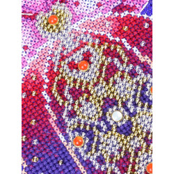 Kreuzstichset "Weihnachtsbaumkugel. Magie des Herzens" 12x9 cm SR-1310