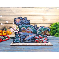 Cross stitch kit "Winter glow" 11x16 cm SR-1326