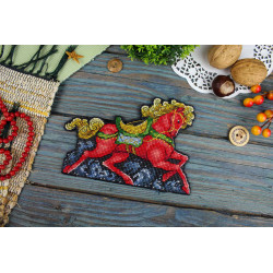 Cross stitch kit "Winter glow" 11x16 cm SR-1326