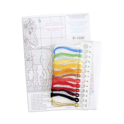 Cross stitch kit "Fire Horse" 13x9 cm SR-1330