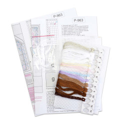 Набор для вышивания крестом "3D игрушка. Пряничный домик" 6x8x6 см SR-963