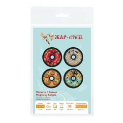 Kreuzstichset "Halloween Donuts. Pins. Magnets" 6x6 cm ST-1075