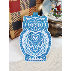 Cross stitch kit "New Year's Toy: Snowy Owl" 14x9 cm ST-1087